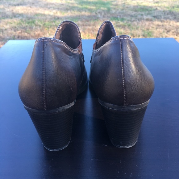 Naturalizer Buckle Leather Heel Loafer Sz 11 - Picture 6 of 6